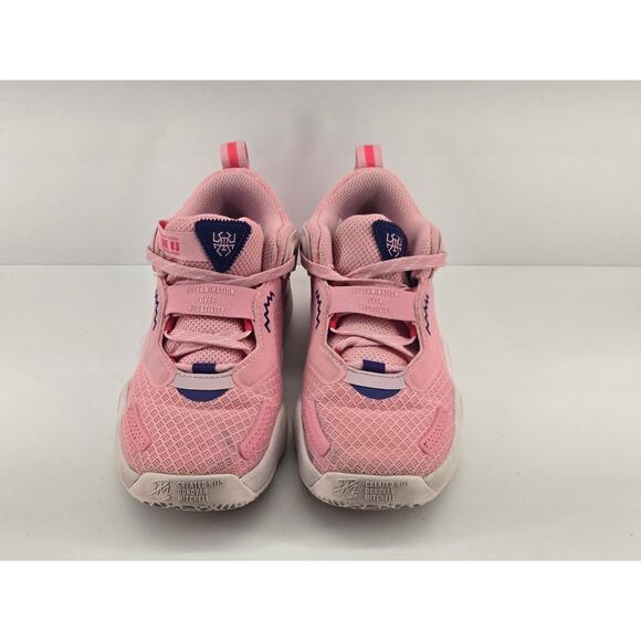 Adidas D.O.N. Issue 3 C Pink White Blue Donovan Mitchell Sneakers GY2863 Youth 3 - Picture 6 of 8